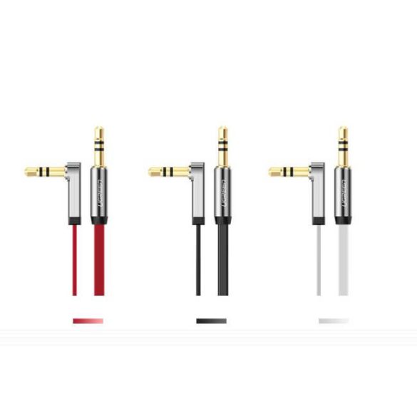 UGREEN 3,5 mm-es dugasz 3,5 mm-es apa derékszögben lapos kábel 1M