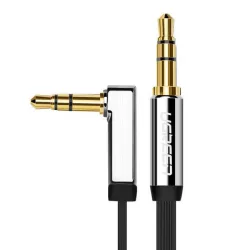   UGREEN 3,5 mm-es dugasz 3,5 mm-es apa derékszögben lapos kábel 2M