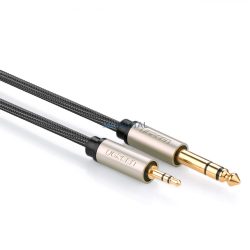   Ugreen audió kábel TRS mini jack 3.5mm - jack 6.35mm 1m szürke