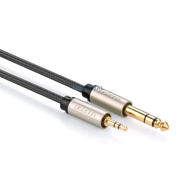 Ugreen audió kábel TRS mini jack 3.5mm - jack 6.35mm 1m szürke