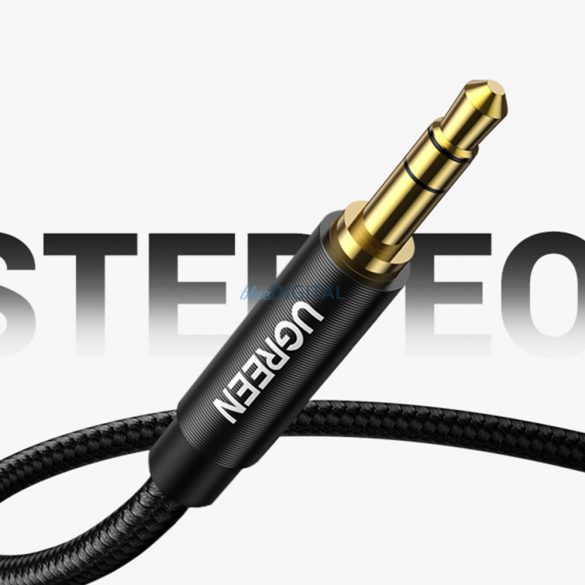 Ugreen AUX audiokábel egyenes mini jack 3,5 mm 1m kék (AV112)