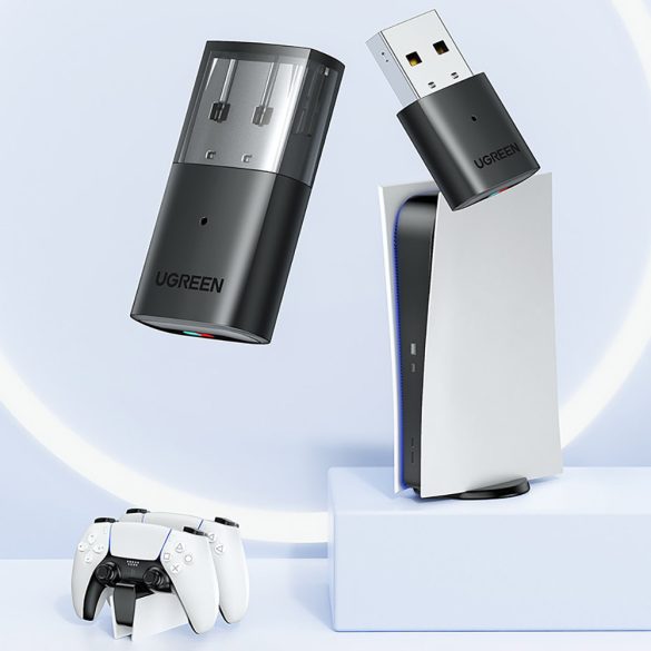 Ugreen adapter Bluetooth adó a PlayStation / Nintendo Switch fejhallgató fekete (CM408)