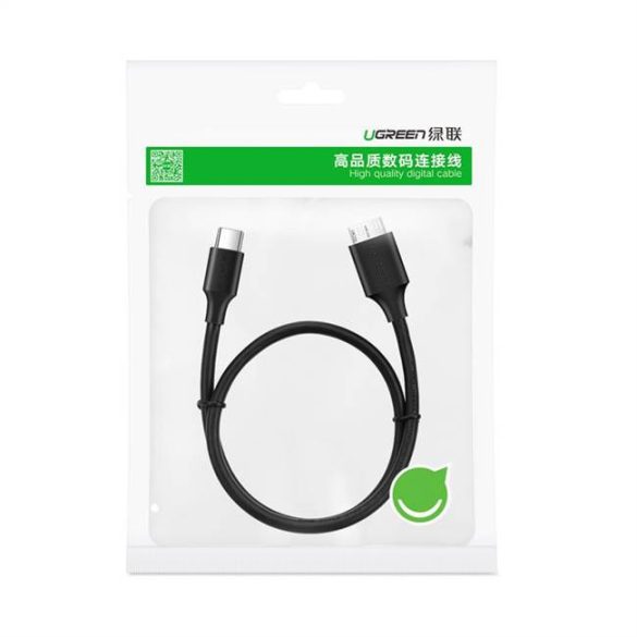 Ugreen US312 Micro USB 3.0 USB-C kábel 1m fekete