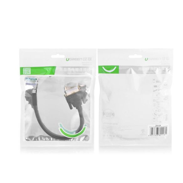 Ugreen adapter kábel DVI (férfi) - HDMI (női) 0.15m fekete (20118)