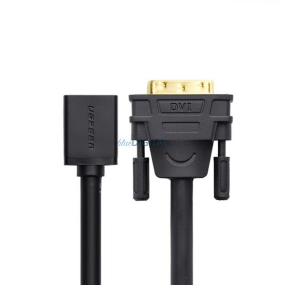 Ugreen adapter kábel DVI (férfi) - HDMI (női) 0.15m fekete (20118)