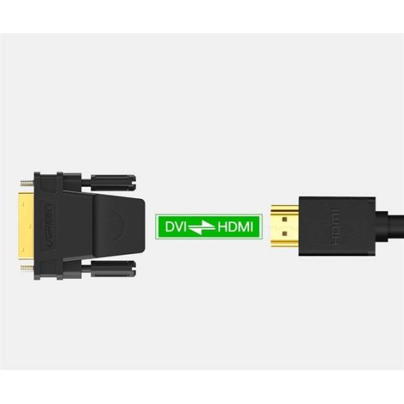 UGREEN DVI 24 + 1 apa anya HDMI adapter (fekete)
