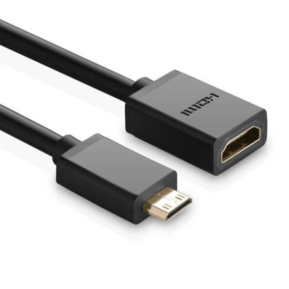 UGREEN Mini HDMI apa anya HDMI adapter kábel 22cm (fekete)