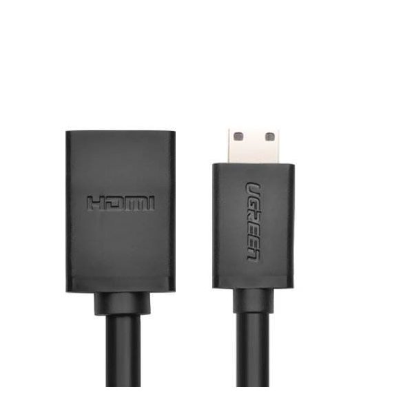 UGREEN Mini HDMI apa anya HDMI adapter kábel 22cm (fekete)