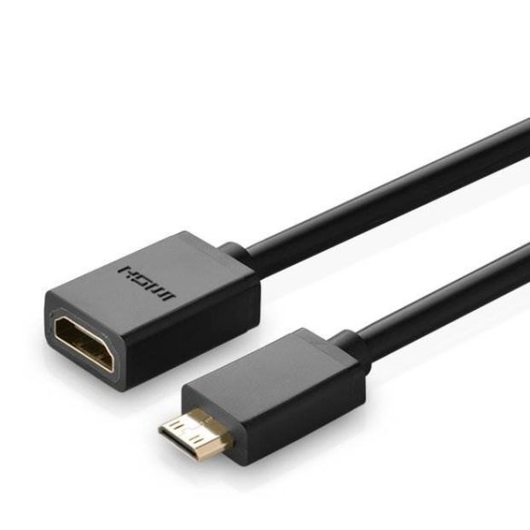 UGREEN Mini HDMI apa anya HDMI adapter kábel 22cm (fekete)