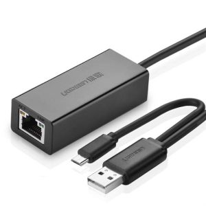 UGREEN USB 2.0 10 / 100Mbps Ethernet Adapter (fekete)