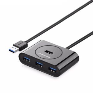 UGREEN USB 3.0 4 port Hub fekete 50cm