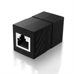   UGREEN RJ 45 hálózati Keystone Jack In-Line csatoló anya anya 1db (fekete)