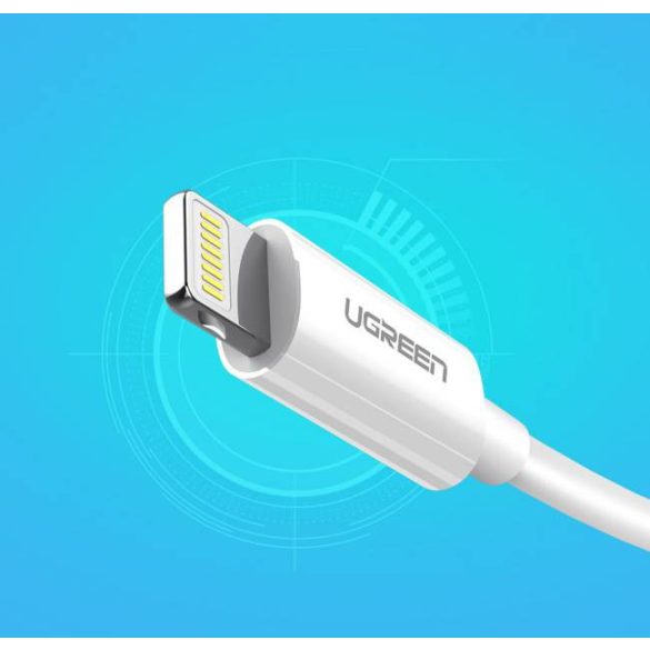 UGREEN Lightning USB kábel (ABS tok) Fehér 1M