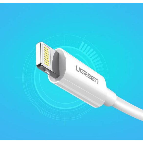 UGREEN Lightning USB kábel (ABS tok) Fehér 2M