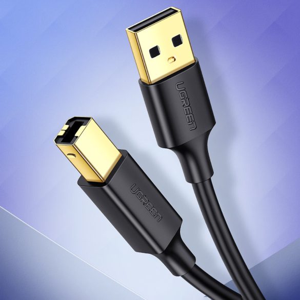 Ugreen USB type-B nyomtató kábel (apa) - USB 2,0 (apa) 480 Mbps 1 m fekete (US135 20846)