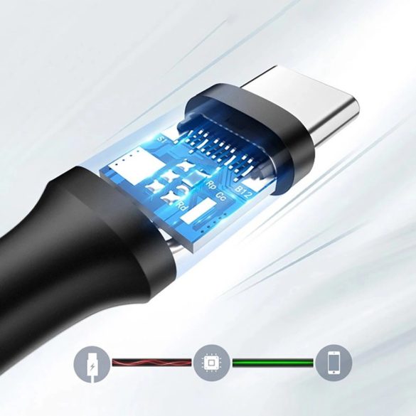 Ugreen US184 USB-A - Type-C 3A kábel 1.5m - fekete