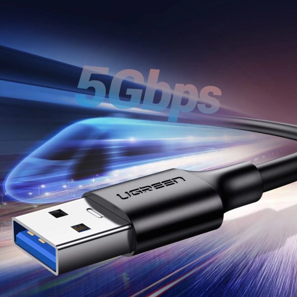 Ugreen US184 USB-A - Type-C 3A kábel 1.5m - fekete