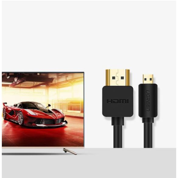 UGREEN Micro HDMI-HDMI kábel 2.0V telifóliás 19 + 1 1.5M