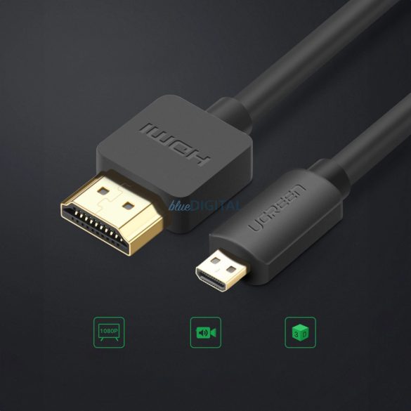 Ugreen HD127 micro HDMI - HDMI 2.0 kábel 2 m - fekete