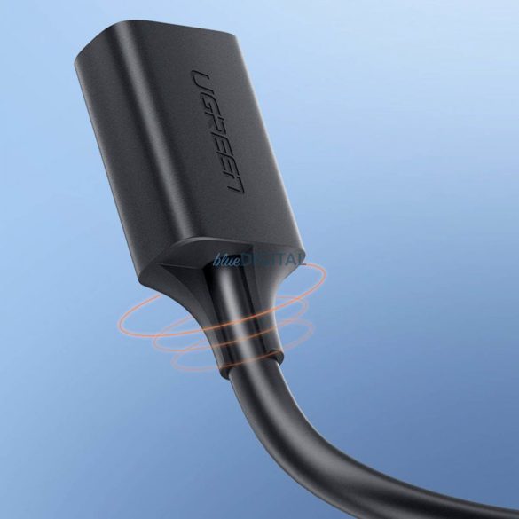 Ugreen USB-A (férfi) - USB-A (női) adapter hosszabbító USB kábel 3.0 5Gb/s 0.5m fekete (US129)