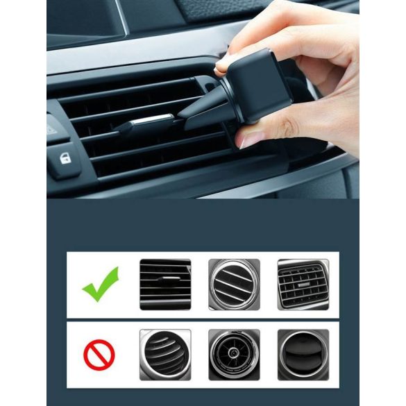 UGREEN Air Vent: Mount Phone Holder (Black Grey)