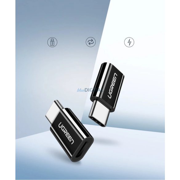 Ugreen Type-C - microUSB adapter - fekete