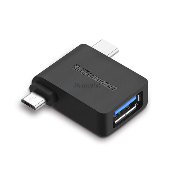 Ugreen adapter OTG USB USB 3.2 GEN 1 (5Gbps) - USB type-c / micro USB fekete (30453)