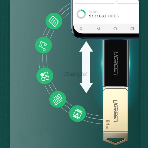 Ugreen adapter Micro USB adapter - USB 2.0 otg fehér (US195)