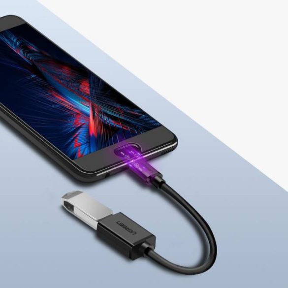 UGREEN USB-C apa USB 3.0 OTG kábel anya fekete USB3.0