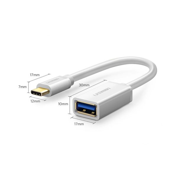 Ugreen US154 Type-C - USB-A 3.0 OTG adapter - fehér