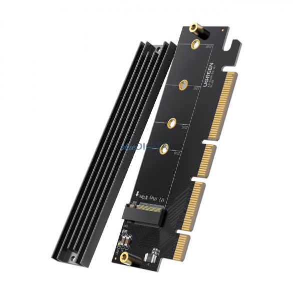 Ugreen bővítőkártya adapter PCIe 4.0 x16 M.2 NVMe M-Key fekete (CM465)