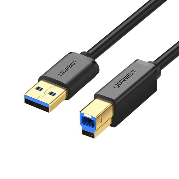 Ugreen US210 nyomtatókábel USB-A 3.0 / USB-B 5Gbps 1m - fekete