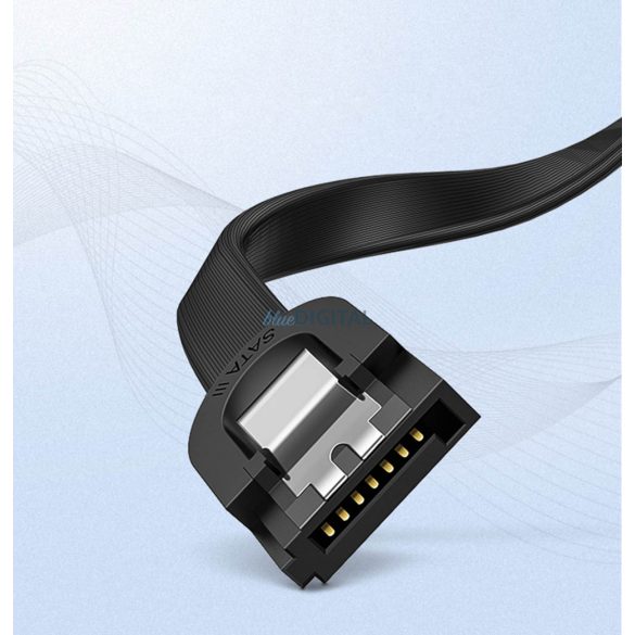 Ugreen szögletes SATA 3.0 kábel 0,5m fekete (US217)