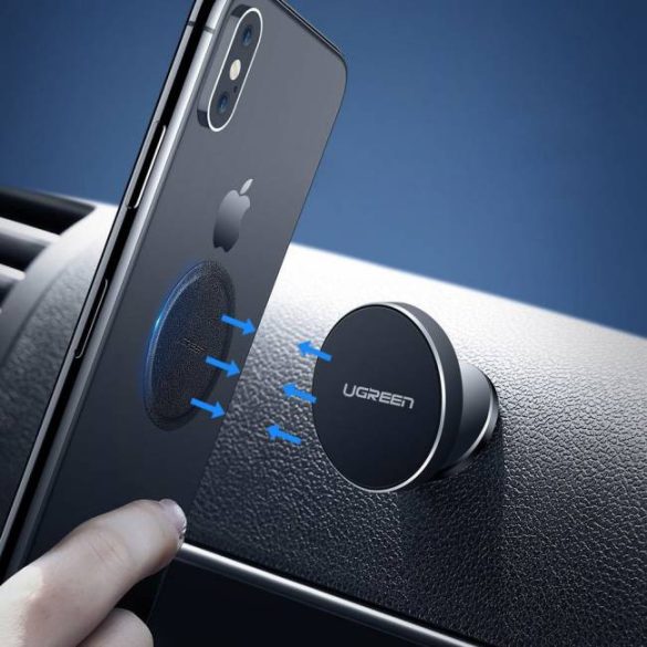 UGREEN Lekerekített fémlemez Magnetic Phone állvány 2 db (fekete)