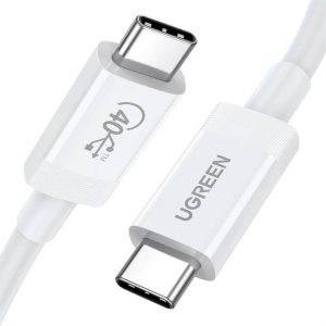 Ugreen kábel USB4 40Gb/s USB-C - USB-C PD 100W 0,8m fehér