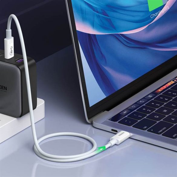 Ugreen kábel USB4 40Gb/s USB-C - USB-C PD 100W 0,8m fehér