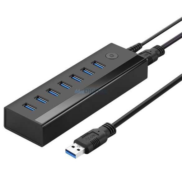 Ugreen multifunkciós HUB 7in1 USB-A - 7xUSB-A 5Gb/s fekete (US219)