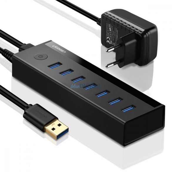 Ugreen multifunkciós HUB 7in1 USB-A - 7xUSB-A 5Gb/s fekete (US219)