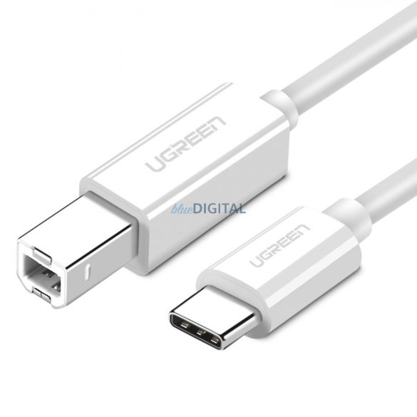 Ugreen nyomtatókábel USB-C - USB-B 480Mb/s 1m fehér (US241)