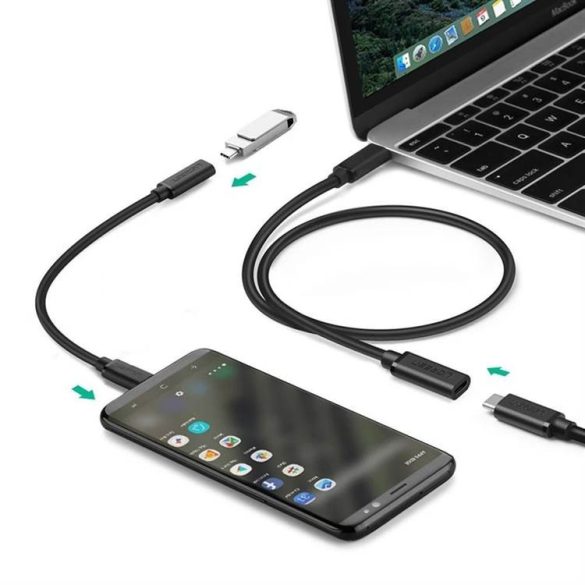 UGREEN type-c USB 3.1 apa anya Cable nikkelezést 0.5m (fekete)