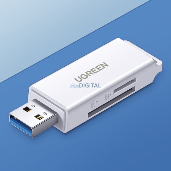 Ugreen hordozható USB 3.0 TF / SD kártyaolvasó fekete (CM104)