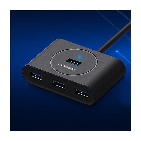 UREEN USB 3.2 GEN 1 HUB 4X USB USB type-c port 1m fekete (CR113 40850)