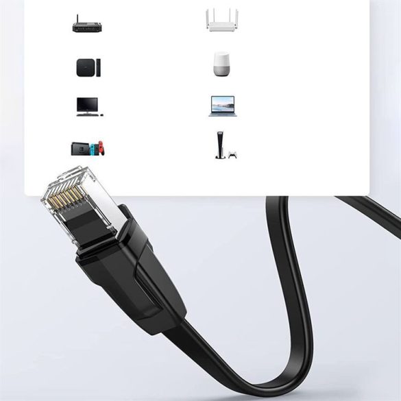 Ugreen Flat Lan Ethernet Cat. 6 3m fekete (NW102)