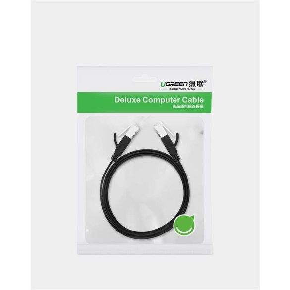 Ugreen Ethernet patchcord RJ45 Cat 6 UTP 1000 Mbps 0,5 m fekete (50183)