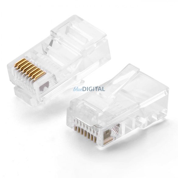 Ugreen 100x csatlakozóvég RJ45 8P8C (UTP Cat. 5 / Cat. 5e) átlátszó (NW110)