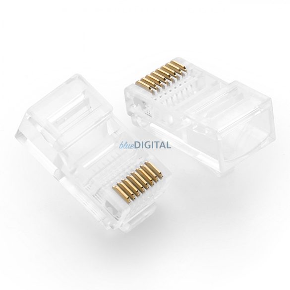 Ugreen 100x csatlakozóvég RJ45 8P8C (UTP Cat. 5 / Cat. 5e) átlátszó (NW110)