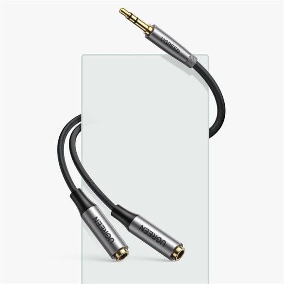 Ugreen AV191 3.5mm AUX sztereó audio elosztó kábel 20cm