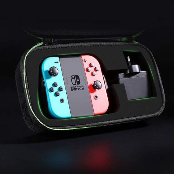 Ugreen Nintendo Switch & tartozék-tároló zsákot fekete S Méret 26,5 x 10 x 13,5 cm-es fekete (50.275 LP145)