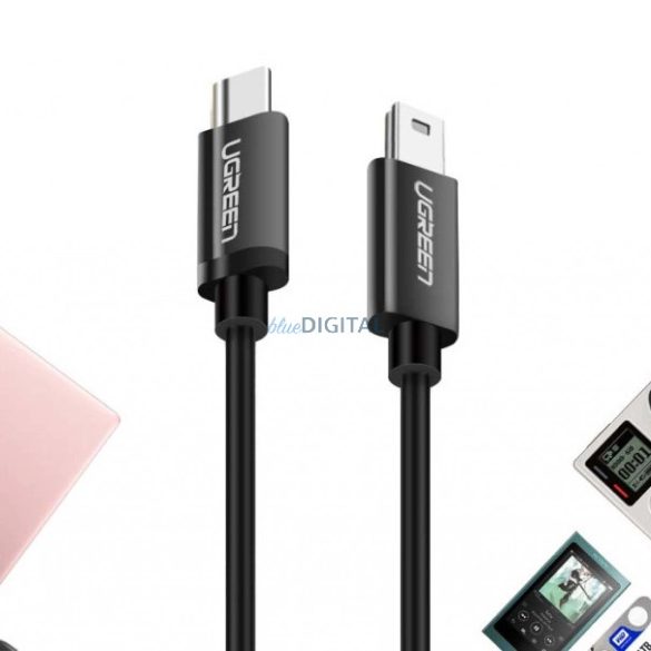 Ugreen US242 USB-C (férfi) / mini USB (férfi) kábel 1 m - fekete