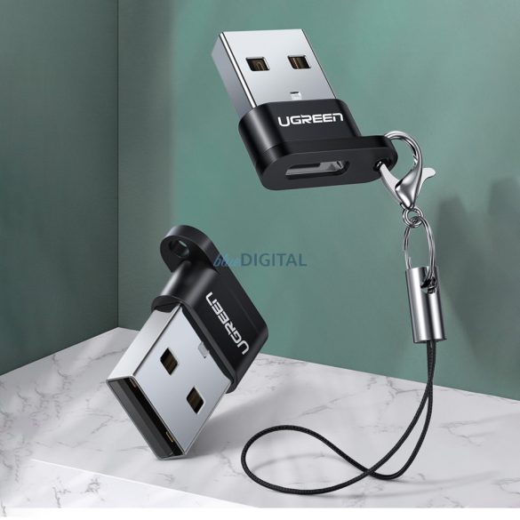 USB C (női) - USB (férfi) adapter Ugreen US280 - fekete